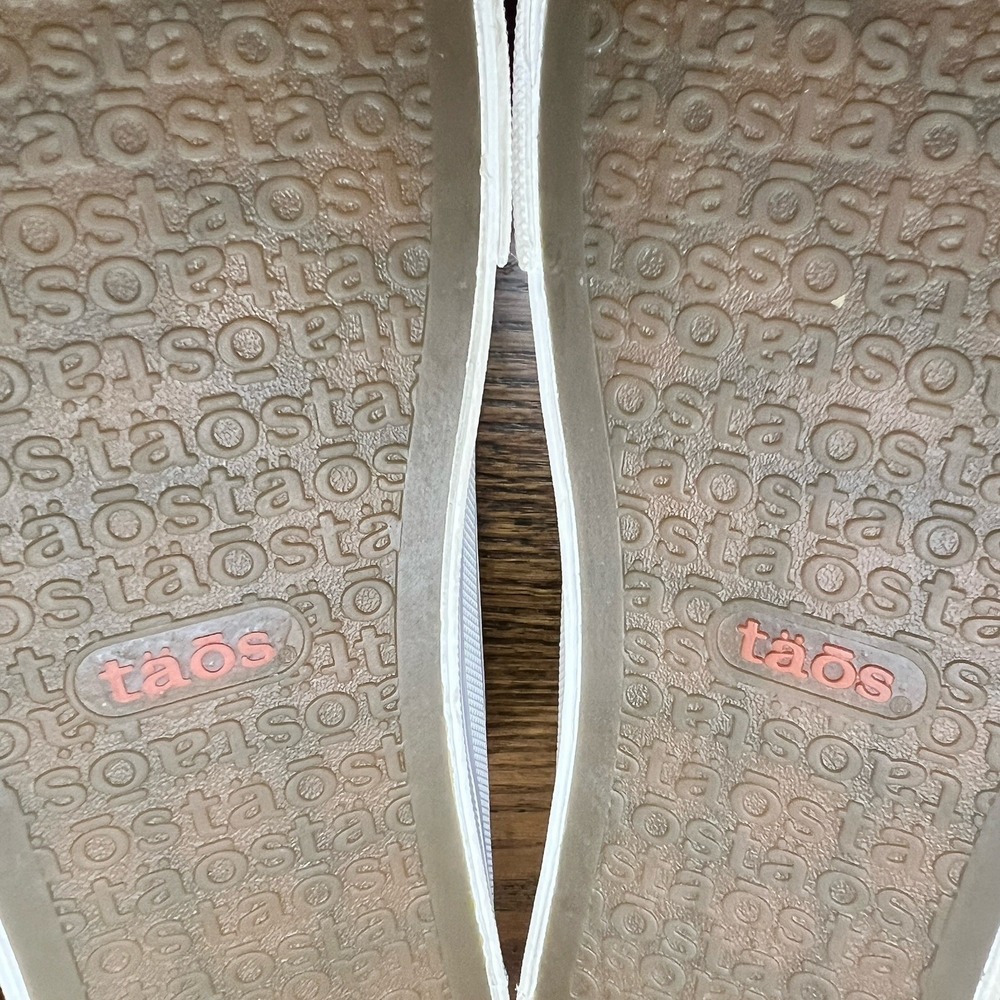 Taos Ez Soul White Canvas Slip On Sneaker Slides Womens Size US 8 - Picture 9 of 10